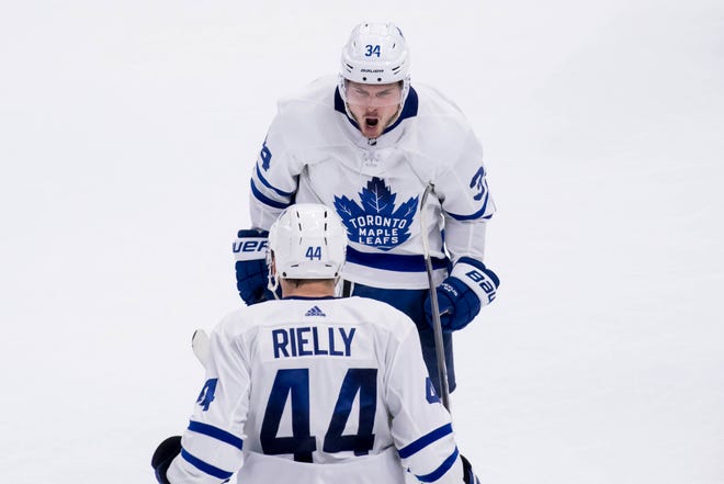 Toronto Maple Leafs center Auston Matthews and defenseman Morgan Rielly are putting up heady numbers.