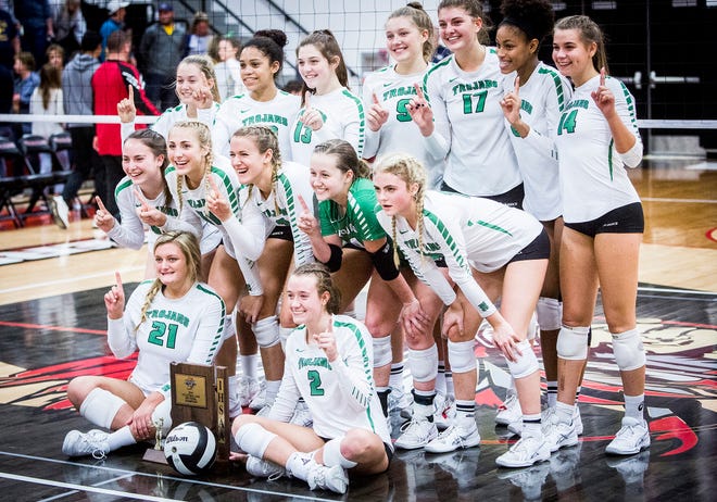New Castle defeated Delta 3-0 during their sectional championship game at Wapahani High School Saturday, Oct. 13, 2018. 