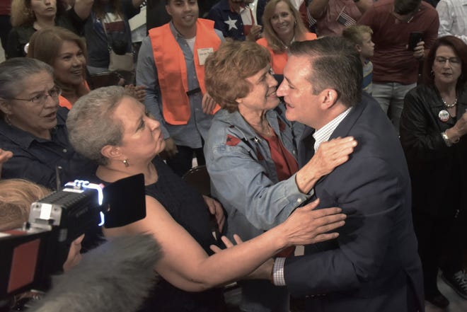 Texas Senator Ted Cruz gets the crowd on hand fired up as he made a stop in El Paso Saturday night at Franklin High School on El Paso’s westside.