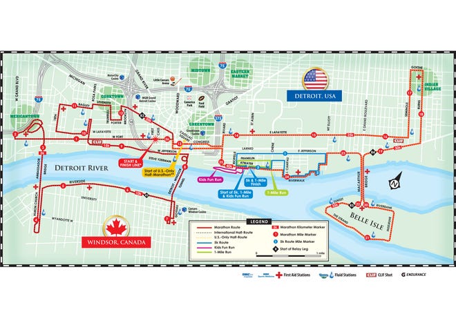 Detroit Marathon 2018 Your Guide To Navigating Downtown