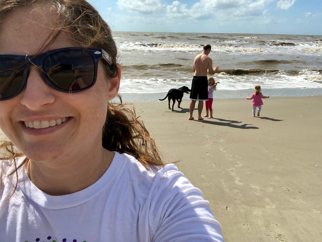 Travel and tourism reporter Leigh Guidry and family visit Holly Beach during their road trip along the Creole Nature Trail American Road.