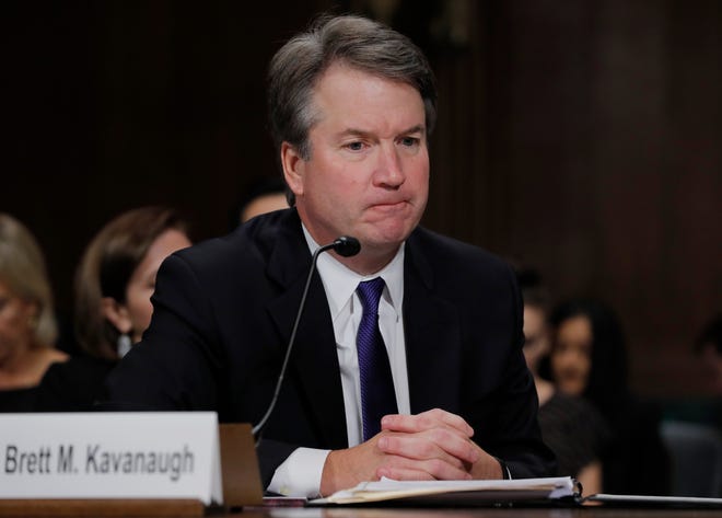 Brett Kavanaugh at his Supreme Court confirmation hearing on Sept. 27, 2018.