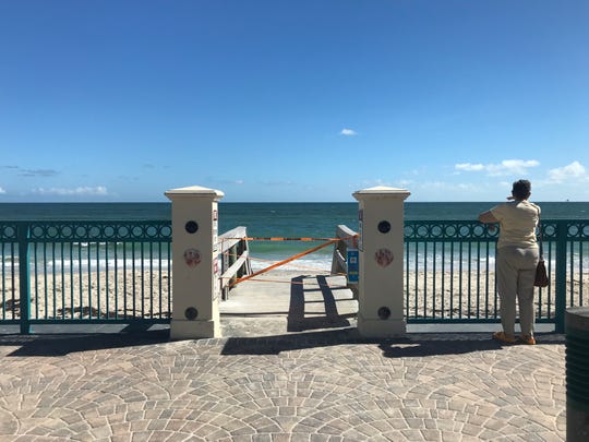 Humiston Park and all over City of Vero Beach oceanside parks were closed to the public Oct. 17, 2018 after red tide was confirmed in the water by Florida Fish and Wildlife Conservation Commission.