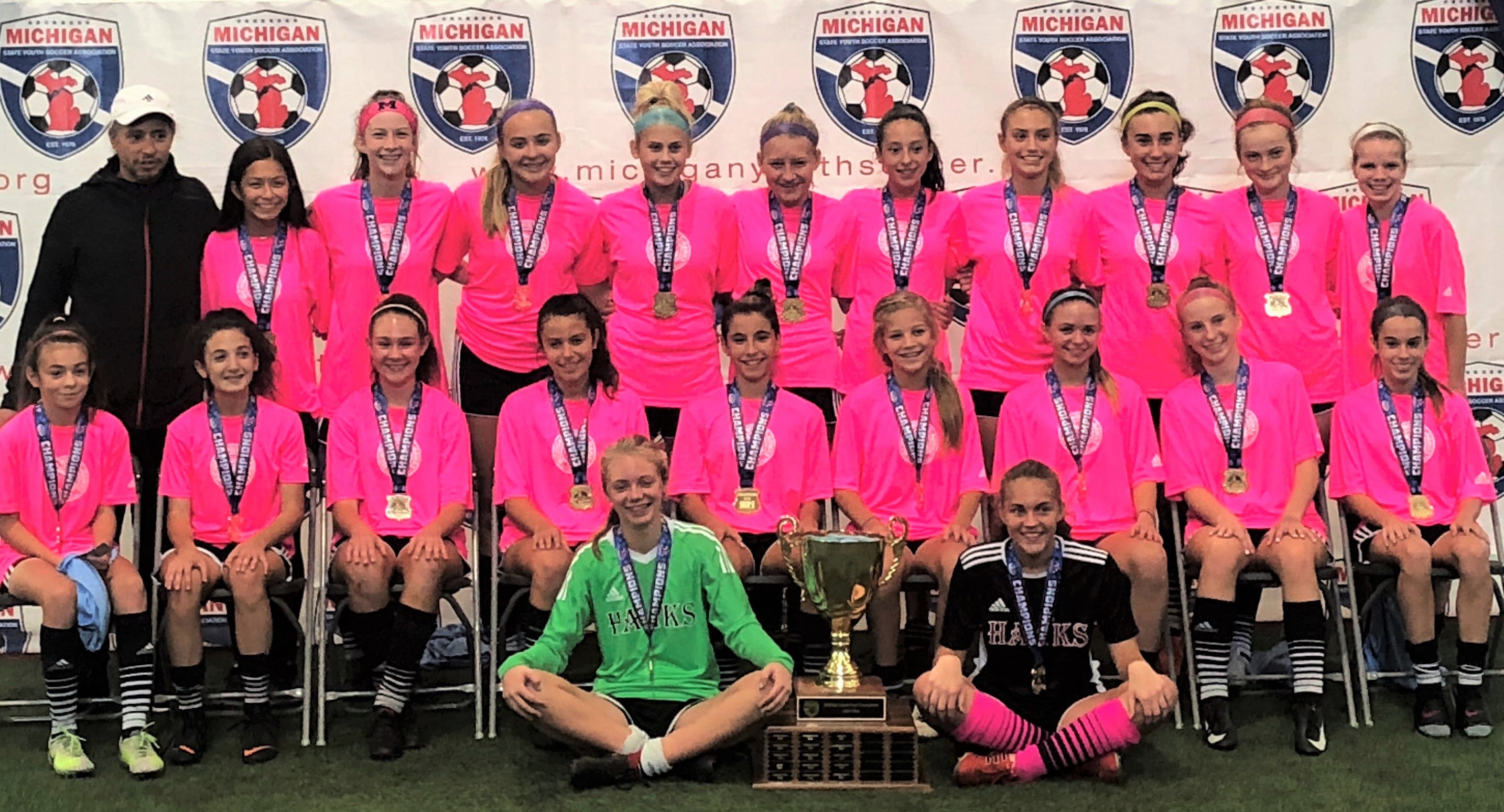 Michigan Hawks U 15 Black Capture State Cup