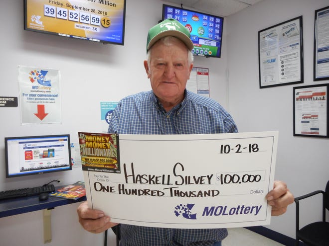 Bradleyville resident Haskell Silvey won this prize with a scratcher ticket.