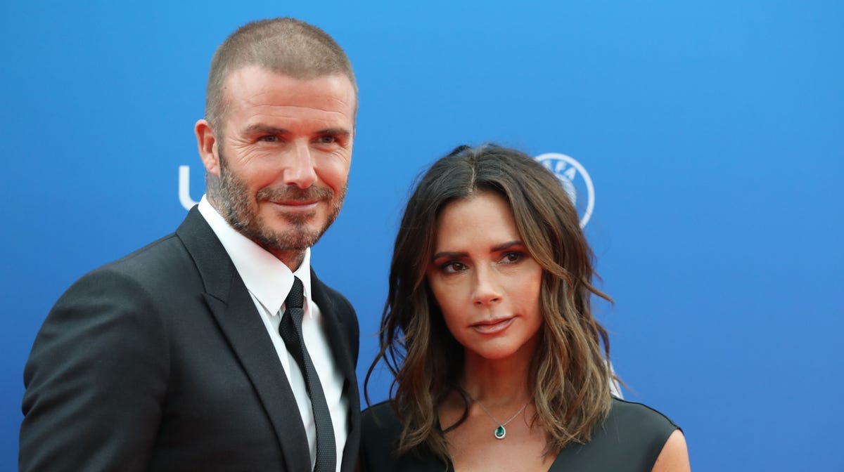 David Beckham reveals his marriage to Victoria Beckham is "hard work" during an interview with Australia's "The Sunday Project," which is set to air over the weekend. Here, the couple attend the draw for UEFA Champions League football tournament at The Grimaldi Forum in Monaco on August 30, 2018.