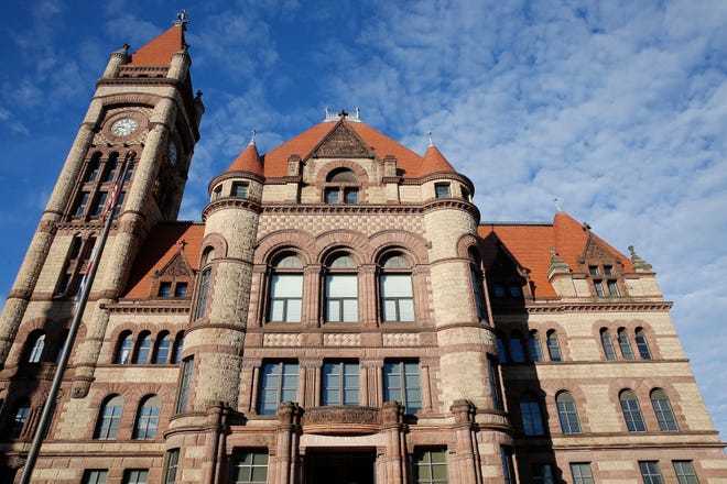 Cincinnati City Hall, where officials face a growing price tag for payouts owed to retiring workers for unused sick leave, holiday and vacation and overtime pay.