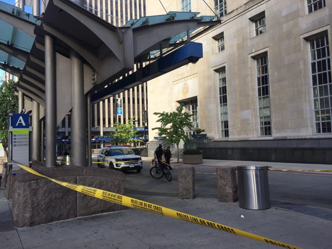 Cincinnati police are investigating the shooting of a teenager that occurred at Fifth and Main streets Downtown on Friday morning.