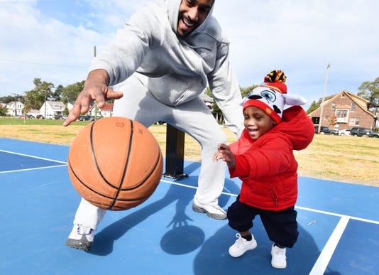 Detroit Pistons Refurbish First Of 60 City Park Basketball Courts