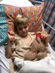 Sebastian Bottomley was diagnosed with the AFM in 2016 and has had three surgeries to date.