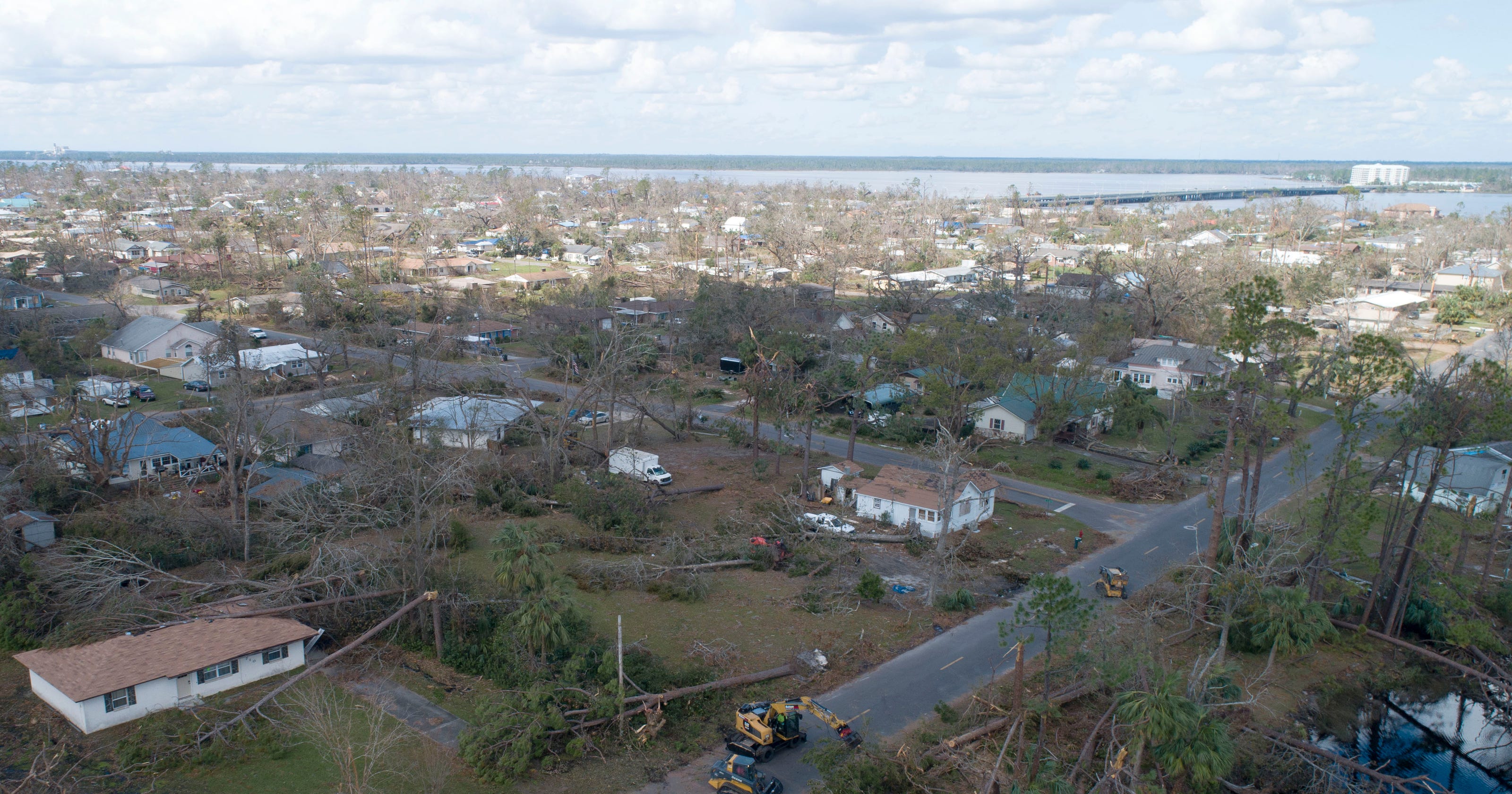 Drone Photos Hurricane Michael S Wrath In Lynn Haven Florida