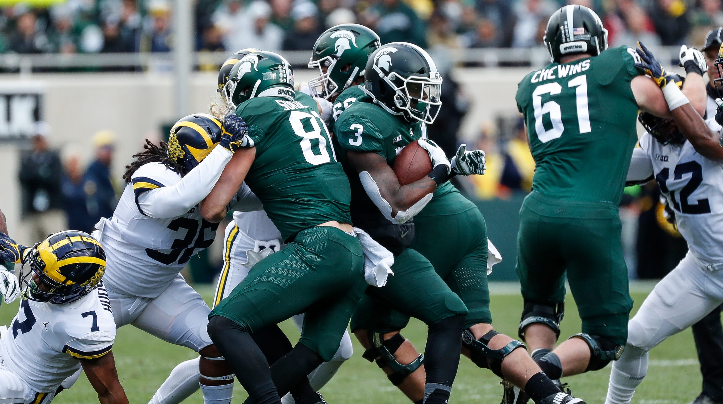 Michigan vs. MSU game weather delay lasts over an hour
