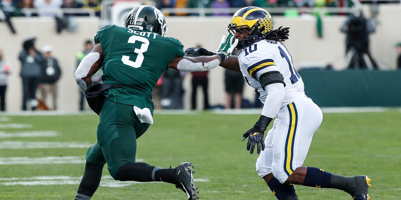 Michigan Lb Devin Bush On Msu Logo I Just Got Caught Up Michigan Lb Devin Bush On Msu Logo I Just Got Caught Up