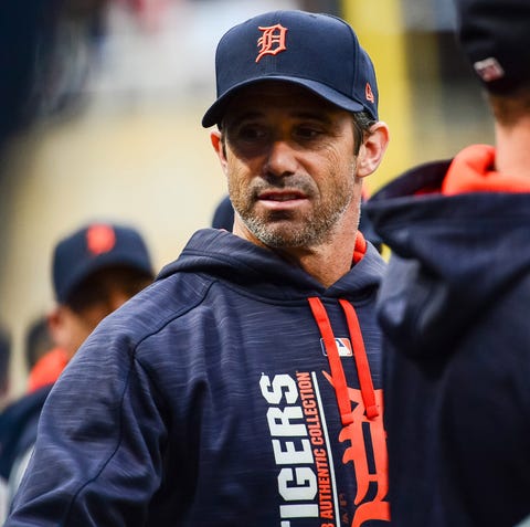 Ausmus with the Tigers in 2017.