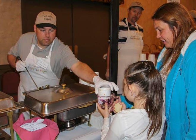 The Empty Bowls event helped serve some 125,000 meals last year.