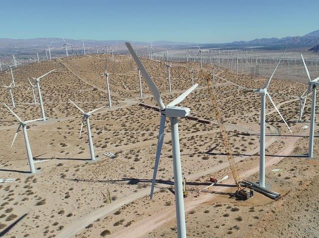 Palm Springs Iconic Wind Farms Could Change Dramatically
