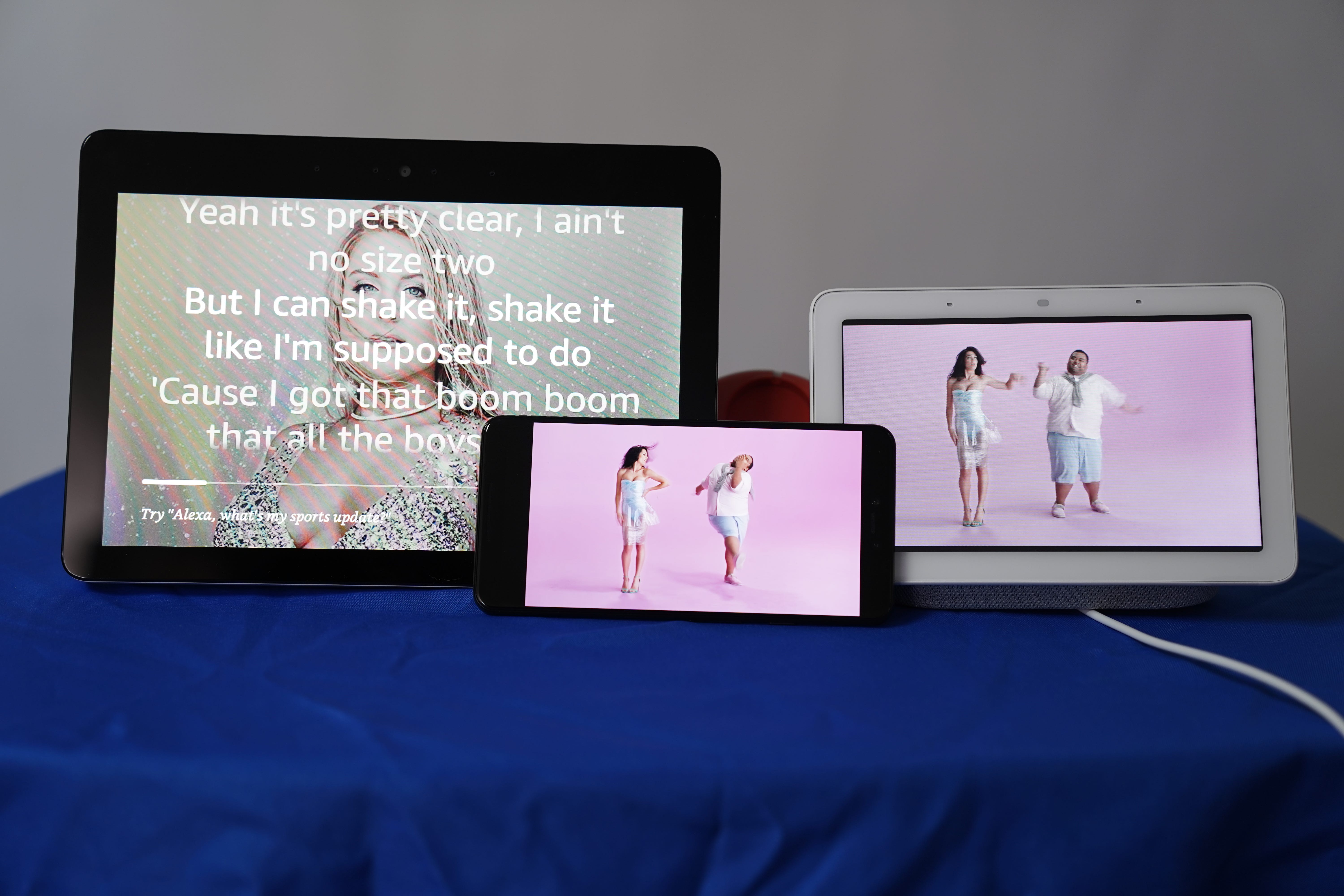 google home hub or echo show