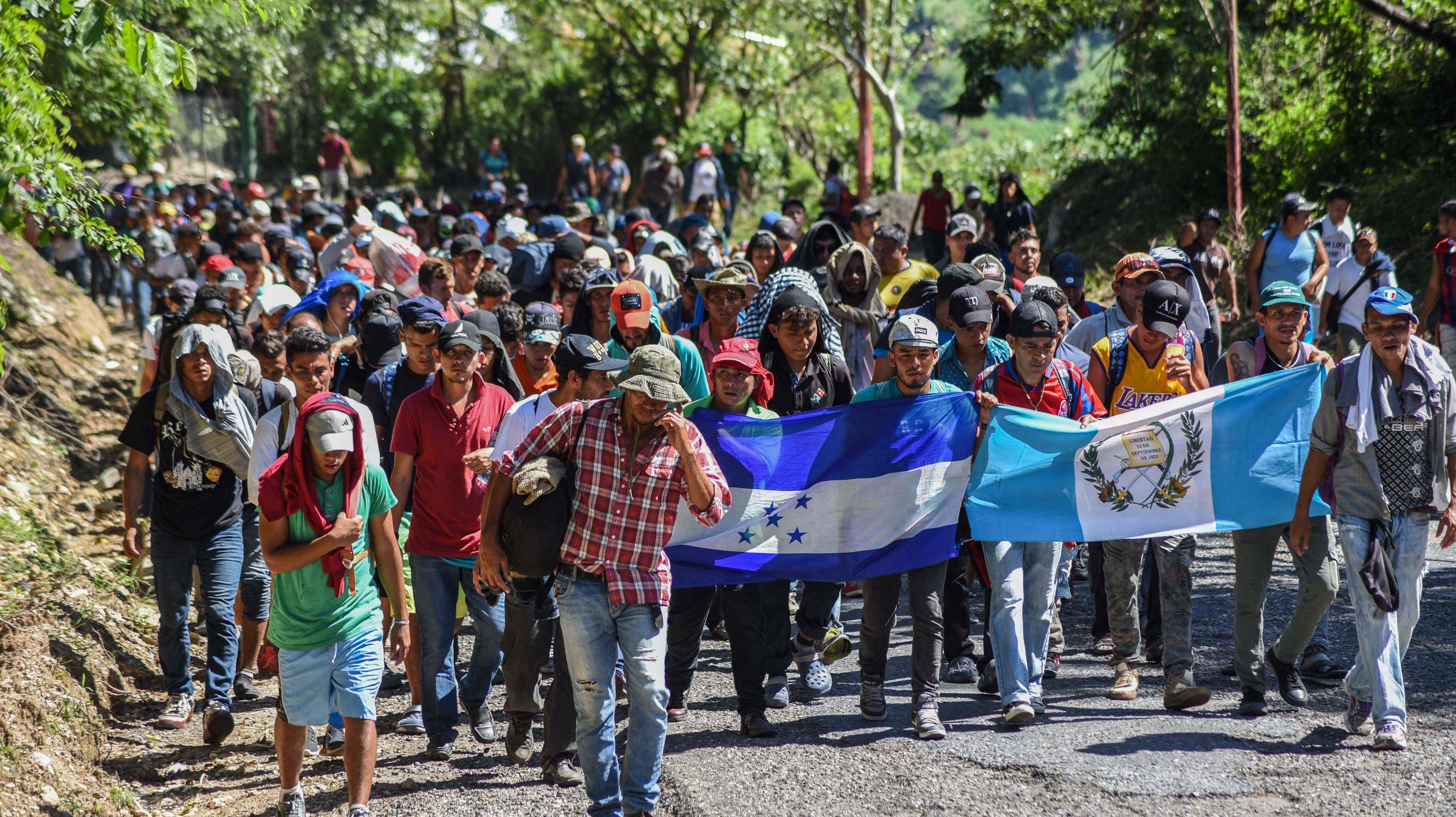 Migrant caravan TrumpCruz rally attendees express concern