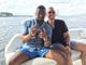 Andrew Gillum and lobbyist/friend Adam Corey during a New York harbor boat ride with undercover FBI agents and his brother Marcus.