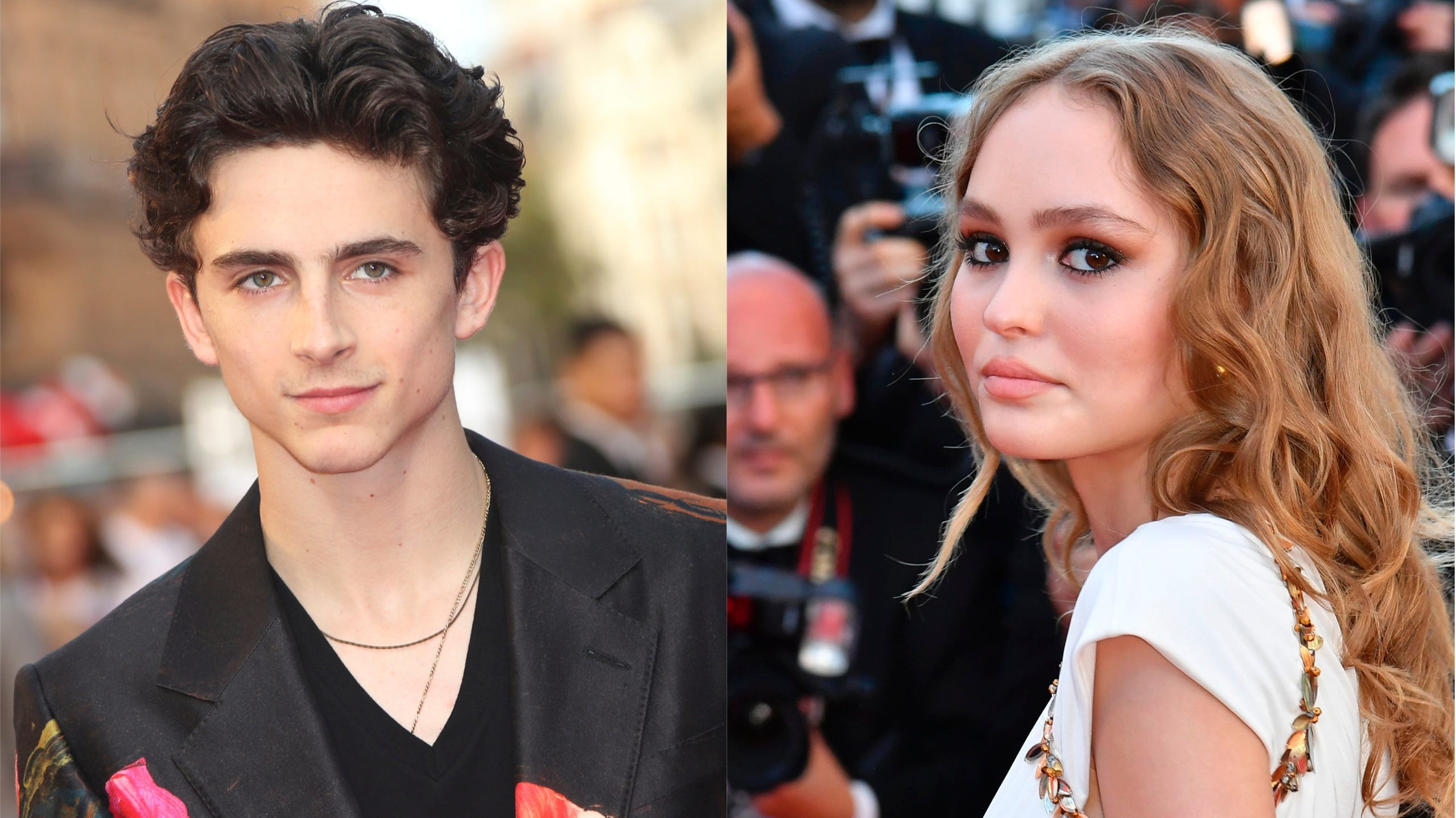 Johnny Depp's daughter LilyRose spotted kissing Timothée Chalamet