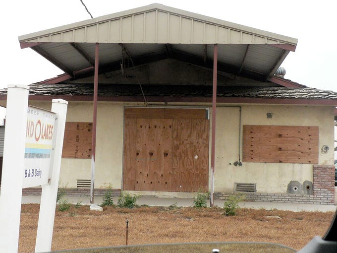 A large dairy at Chino California was pictured about 10 years ago. The family moved north to the Tulare area.