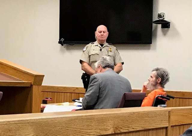 Scott Lannin, 71 was sentenced by Judge Hatty to 7-20 years in prison for attempting to murder his wife with hammer on Thursday, Oct. 25, 2018.