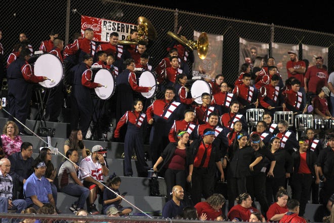 The Deming High School Wildcat Marching Band will make its annual appearance at the Tournament of Bands competition on Saturday at Aggie Memorial Stadium on the campus of New Mexico State University in Las Cruces, NM.