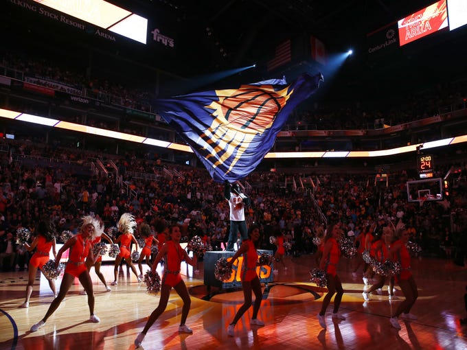 Phoenix Suns Gorilla during a game on Oct. 24 at Talking Stick Resort Arena.