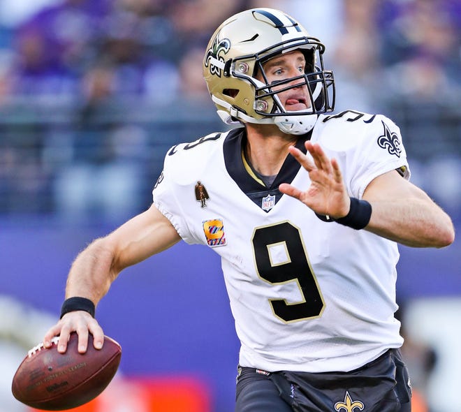 On Sunday night, Drew Brees and the Saints return to the site of a tough playoff loss last season.