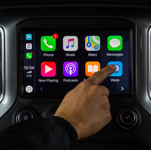 The Waze App in a Chevrolet Silverado  Monday,...