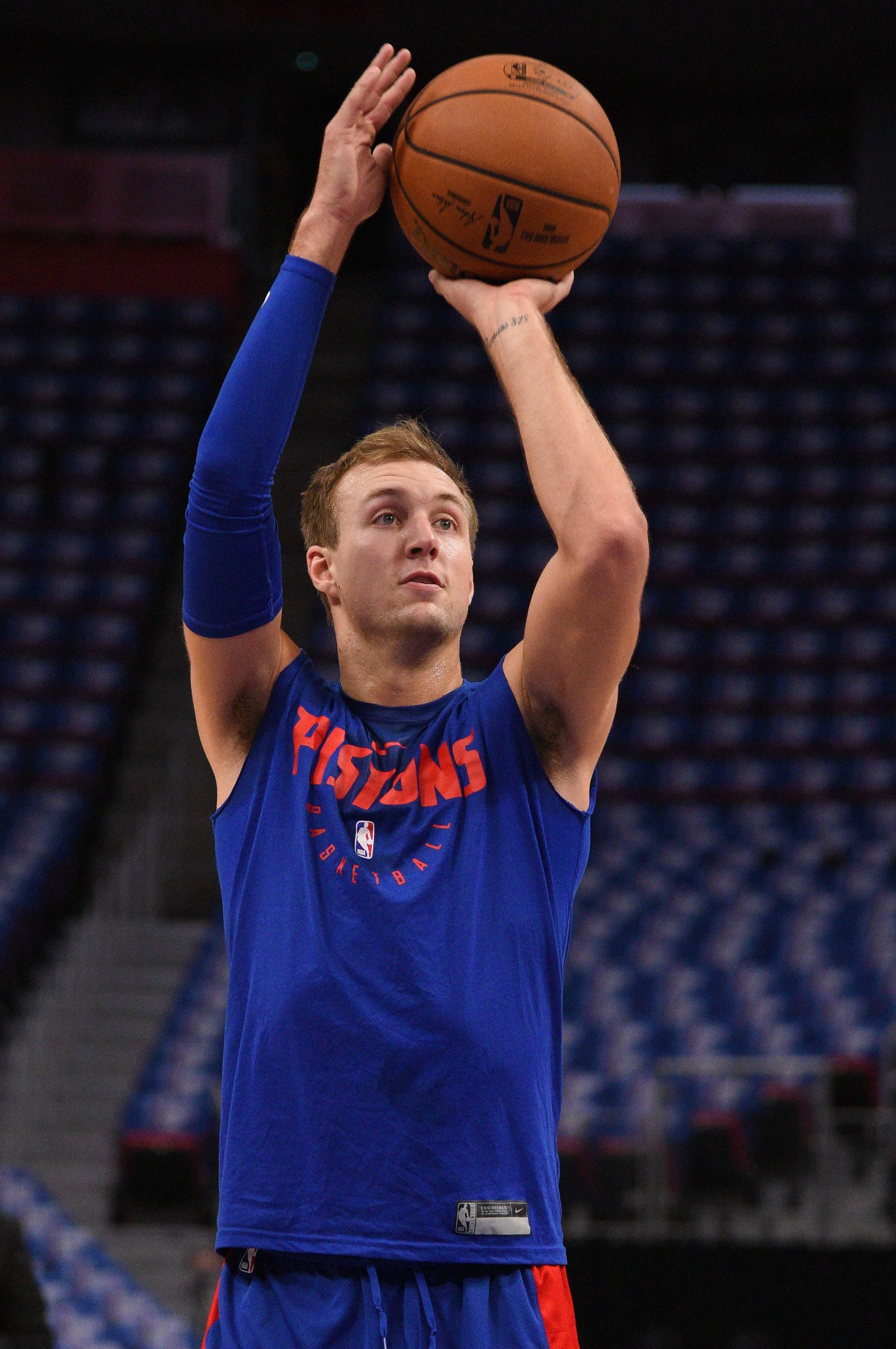 Detroit Pistons' Luke Kennard starts. He should remain there