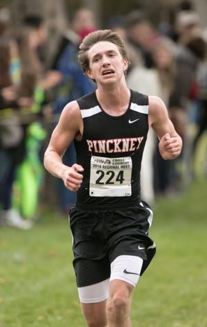 Pinckney's Gavin White was fourth in 16:33.29 in the SEC cross country jamboree at Hudson Mills Metropark.