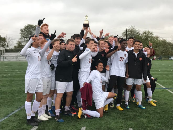 The Hillsborough boys soccer team won the Somerset County Tournament title with a 1-0 victory over Pingry on Saturday, Oct. 27, 2018.