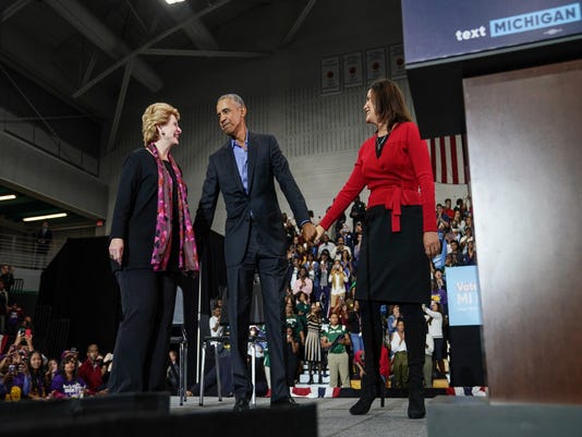 Barack Obama hits campaign trail in Detroit to help Dems