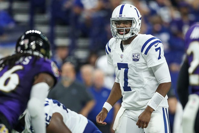 Colts QB Jacoby Brissett showed flashes during his understudy duty for an injured Andrew Luck last season.