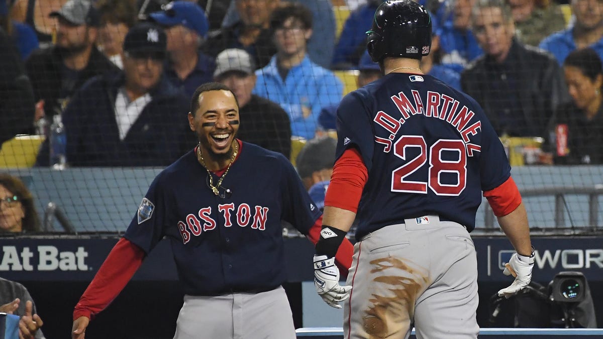 Mookie Betts and J.D. Martinez were two of Boston's biggest contributors in 2018.