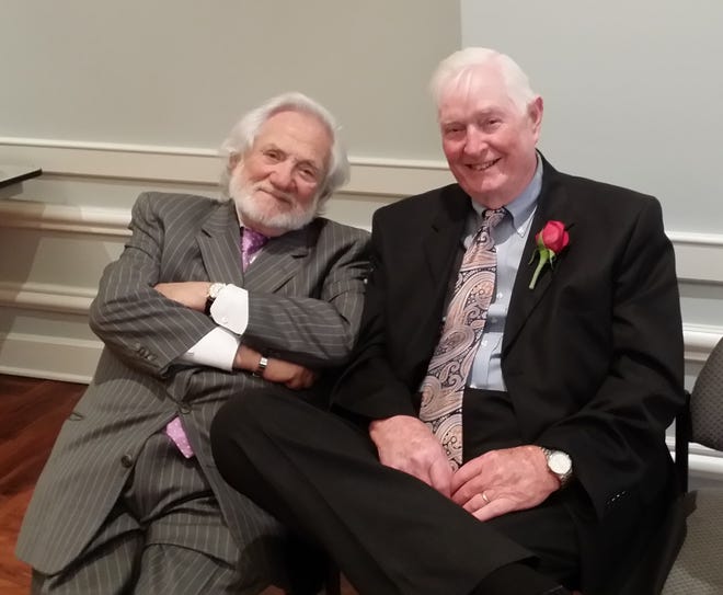 Marvin Ballin (left) with retired Judge Terry Lafferty in 2015.