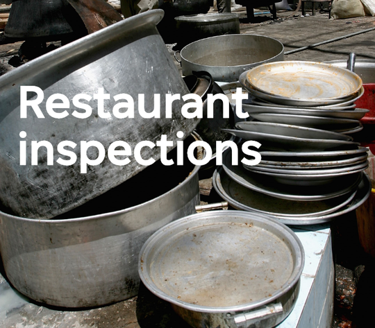 Restaurant inspections.