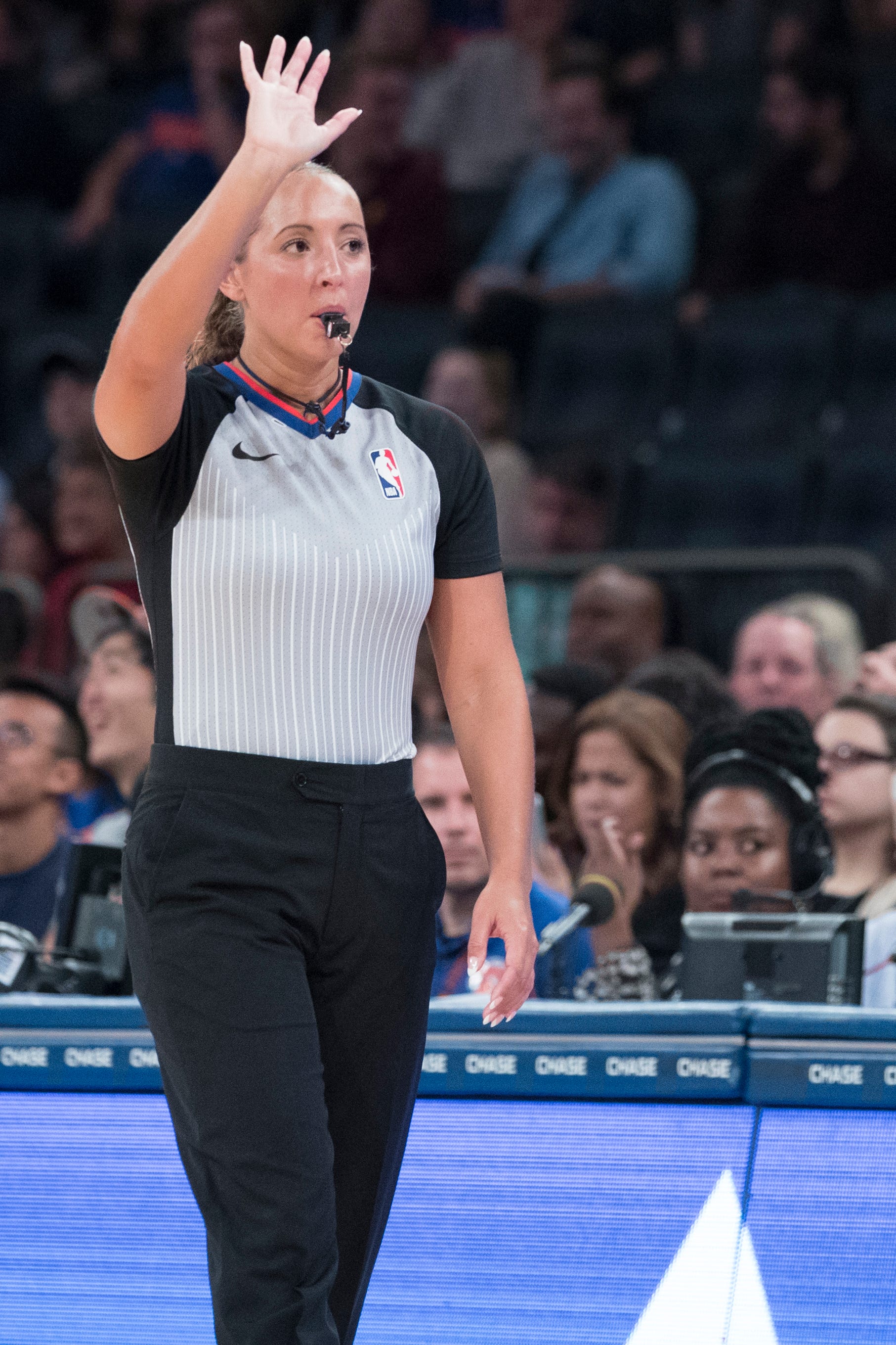 Ashley Moyer-Gleich, a 2006 Cedar Crest grad, was promoted to full-time status as an NBA official on Thursday.