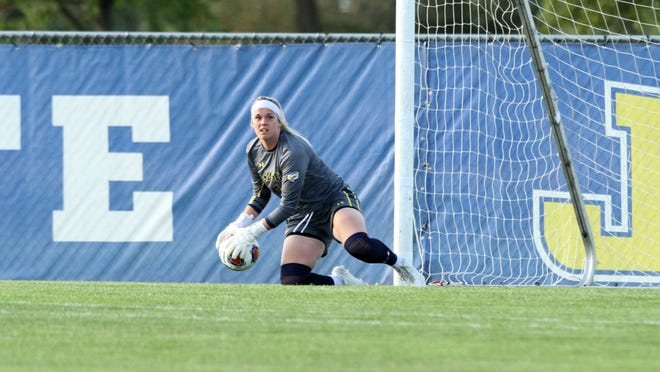Maggie Smither has been one of the top goalies in the Summit League for SDSU
