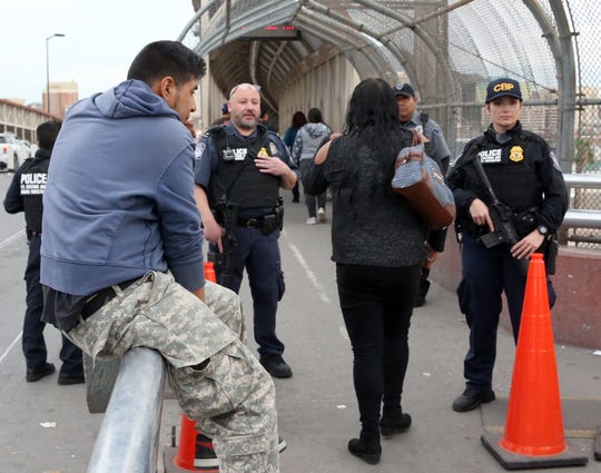 CBP officers in riot gear deployed after migrant group arrives at El ...