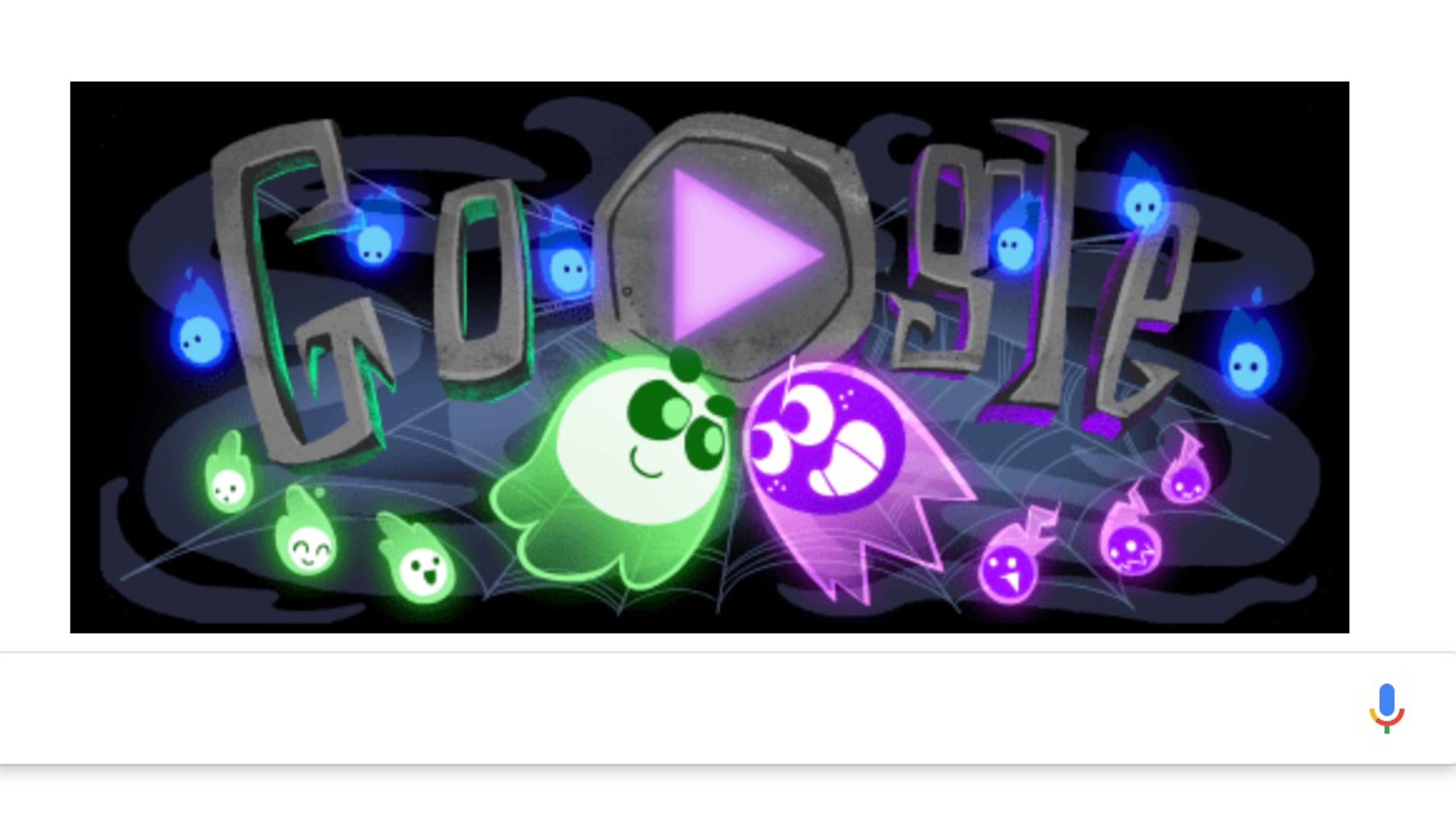 google ghost doodle play