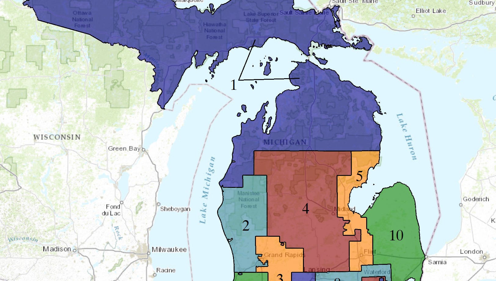 Federal Court Michigan Political Maps Illegally Gerrymandered