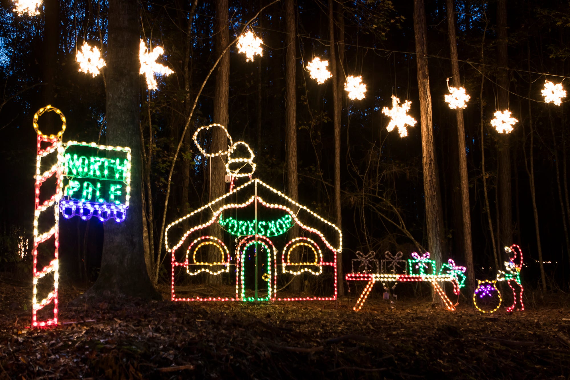 Christmas Lights Hanging In Zionsville