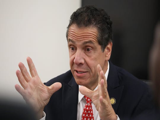Gov. Andrew Cuomo meets with the editorial board at the Democrat & Chronicle in downtown Rochester Wednesday, Oct. 31, 2018. 