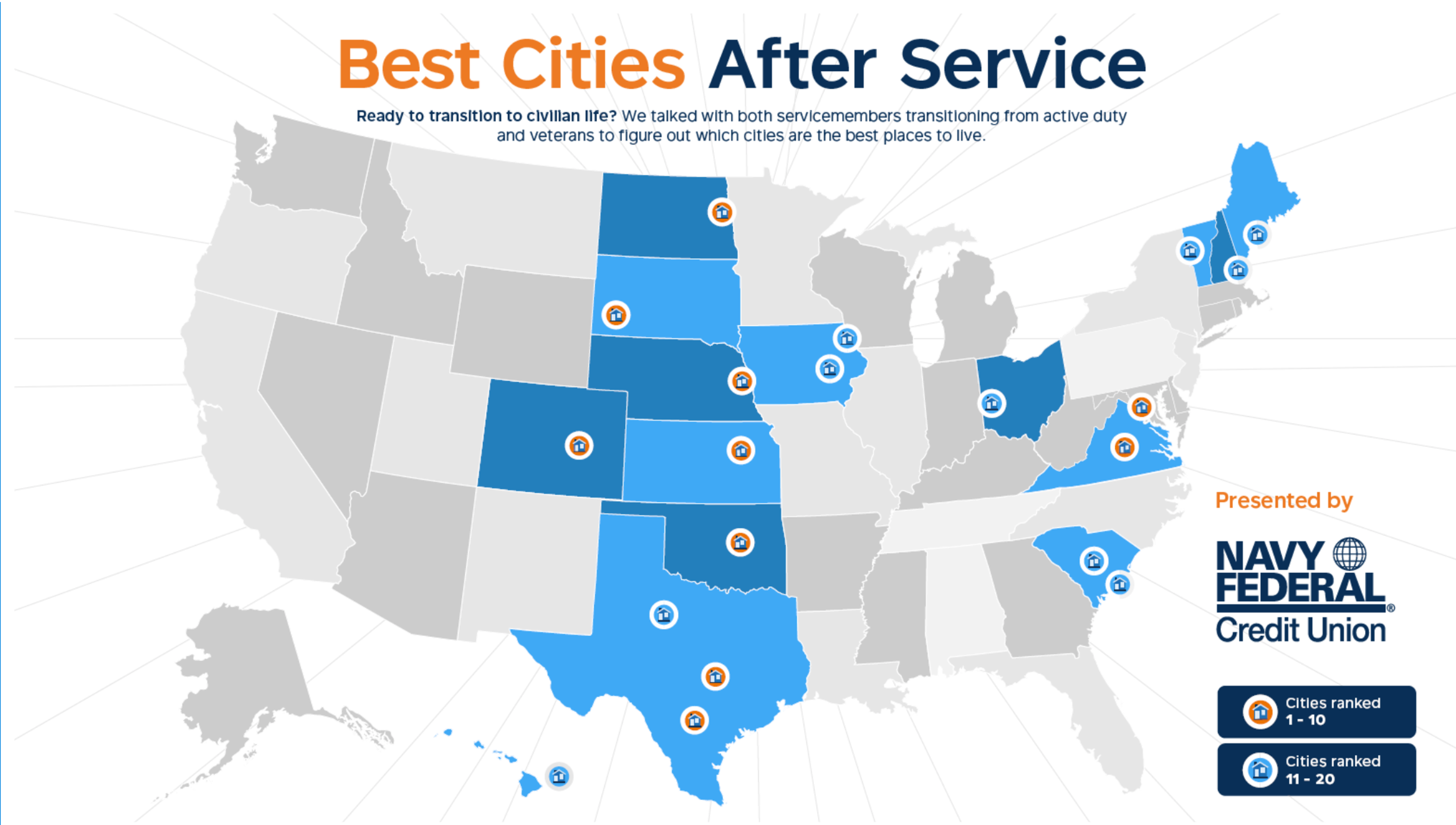 Best cities for vets: Study ranks locations for those leaving service
