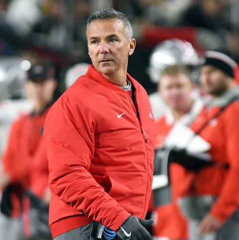 Ohio State head coach Urban Meyer during the...