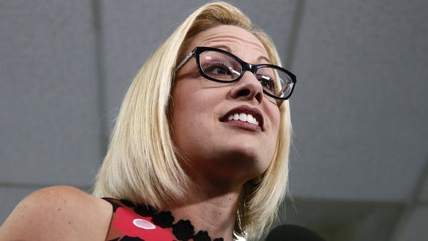 Kyrsten Sinema, the Democratic candidate for the...