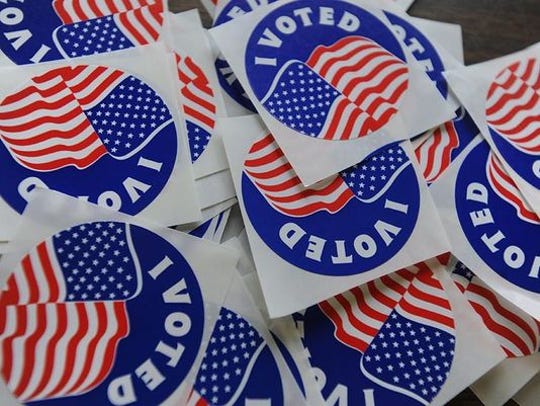 "I voted" stickers.