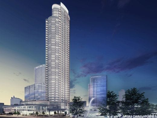 The planned Couture apartment high-rise, overlooking Milwaukee's downtown lakefront, has cleared a major financing hurdle.
